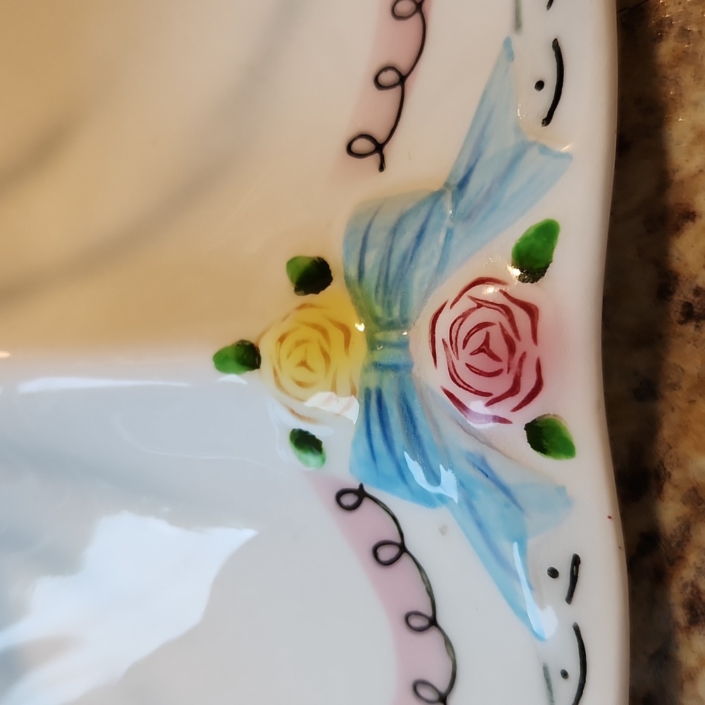 Extremely Rare Vintage Lefton Miss Dainty Candy Dish - Picture 4 of 9